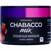 Табак - Chabacco - 50гр - Medium Strawberry Milkshake (Клубничный милкшейк) (нм) product image