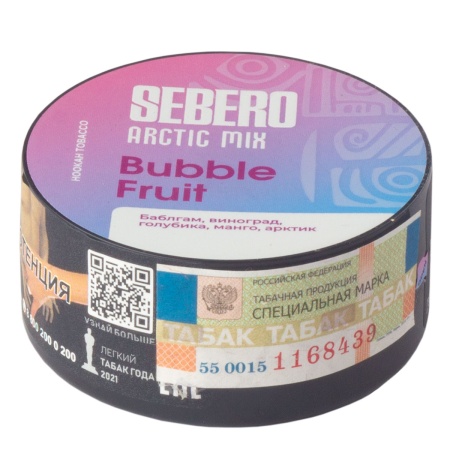Табак - Sebero - 25гр - Arctic Mix - Bubble Fruit (Баблгам, Виноград, Голубика, Манго, Арктик) product image