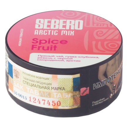 Табак - Sebero - 25гр - Arctic Mix - Spice Fruit (Пряный чай Гуава Клубника Ревень Арктик) product image