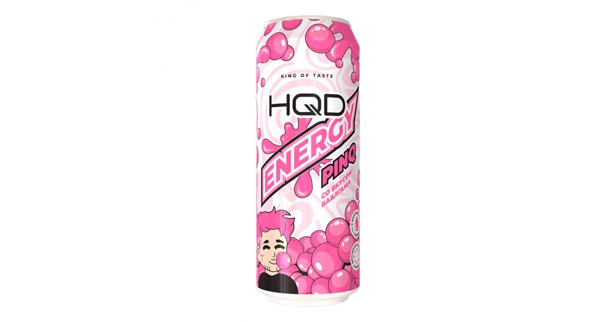 Энергетик - HQD - 450мл - PINQ (Бабблгам) (м) product image