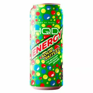 Энергетик - HQD - 450мл - Sour skitlez (Кислое драже) (м) product image